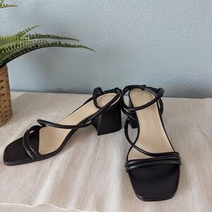 Nine West Ankle Black Strap Heels